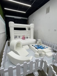 White Luxe Ball Pit W/ Soft Play White Luxe Ball Pit W/ Soft Play