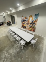 5ft Toddler White Folding Table