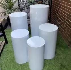 White Pedestals